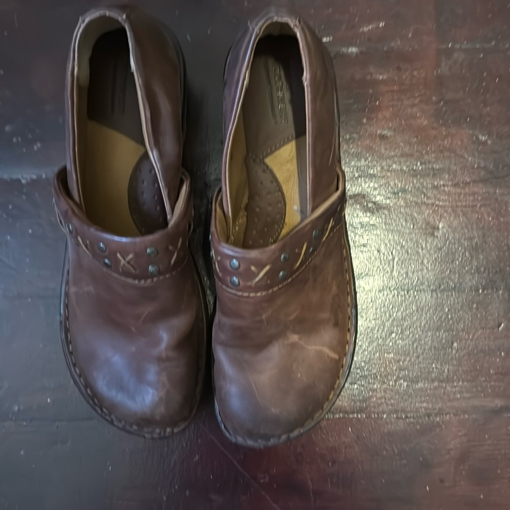 Cute leather slip-ons,